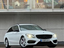 Vit Begagnad 2016 Mercedes C200 AMG line Kombi | 149 900 kr (Marknadspris)