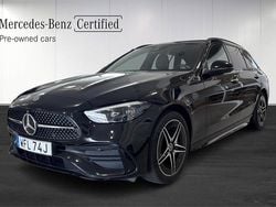 Svart (black) Begagnad 2023 Mercedes C300e AMG line Kombi | 474 900 kr (Lite dyr)