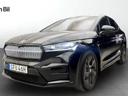 Svart (black magic metallic) Begagnad 2023 Skoda Enyaq iV RS SUV | 459 900 kr (Lite dyr)