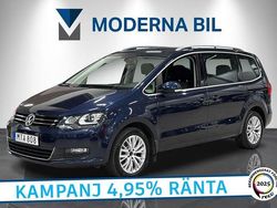 Mörkblå Begagnad 2015 VW Sharan Minibuss | 154 900 kr (Bra pris)