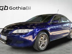 Mörkblå Begagnad 2004 Mazda 6 Inclusive Halvkombi | 34 900 kr (Marknadspris)