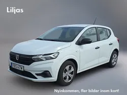 Vit Begagnad 2021 Dacia Sandero Essentiel Halvkombi | 109 000 kr (Marknadspris)