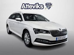Vit Begagnad 2021 Skoda Superb Kombi | 258 900 kr (Bra pris)