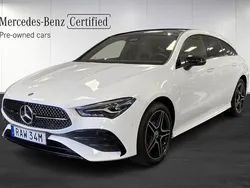 Vit Begagnad 2023 Mercedes CLA250e Shooting Brake AMG line Kombi | 439 800 kr (Dyr)