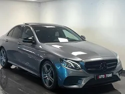 Grå Begagnad 2018 Mercedes E220 AMG line Sedan | 289 900 kr (Marknadspris)