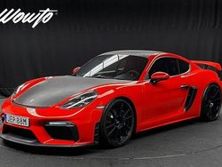 Röd Begagnad 2020 Porsche 718 Cayman GT4 Sportkupé | 1 095 800 kr (Marknadspris)
