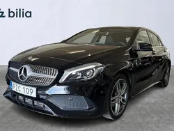 Svart Begagnad 2017 Mercedes A180 AMG line Halvkombi | 189 900 kr (Marknadspris)