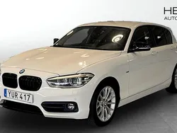 Vit (white) Begagnad 2017 BMW 118 Halvkombi | 144 900 kr (Bra pris)
