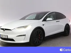 Vit Begagnad 2022 Tesla Model X Plaid SUV | 854 900 kr (Marknadspris)