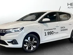 Vit (white) Begagnad 2024 Dacia Sandero Expression Halvkombi | 184 900 kr (Marknadspris)