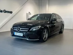 Svart Begagnad 2017 Mercedes C220 AMG Kombi | 239 900 kr (Marknadspris)