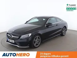 Svart Begagnad 2016 Mercedes C200 AMG line Sportkupé | 203 000 kr (Bra pris)