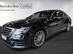 Svart (black) Begagnad 2019 Mercedes S400 AMG Line Premium Plus Sedan | 689 900 kr (Marknadspris)
