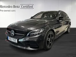 Grå Begagnad 2021 Mercedes C300e AMG Kombi | 329 000 kr (Bra pris)