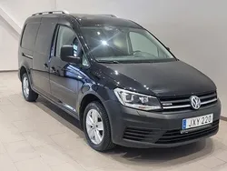 Svart (djupsvart metallic) Begagnad 2018 VW Caddy Maxi Minibuss | 169 000 kr (Bra pris)
