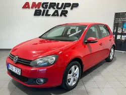 Röd Begagnad 2009 VW Golf VI Halvkombi | 49 900 kr (Marknadspris)