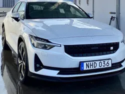 Vit Begagnad 2021 Polestar 2 Performance Sedan | 339 000 kr (Bra pris)