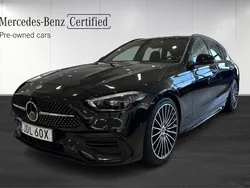 Svart Begagnad 2022 Mercedes C220 AMG Line Premium Plus Kombi | 419 000 kr (Marknadspris)