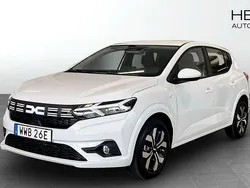 Vit (white) Ny 2025 Dacia Sandero Expression Halvkombi | 219 900 kr (Bra pris)