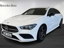 Vit (black) Begagnad 2023 Mercedes CLA200 Shooting Brake Kombi | 349 900 kr (Bra pris)