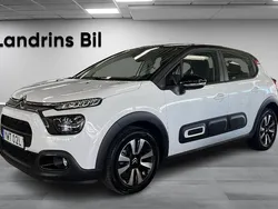 Vit Begagnad 2022 Citroën C3 PureTech Halvkombi | 134 900 kr (Marknadspris)