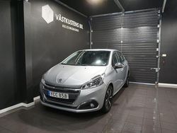 Ljusgrå Begagnad 2016 Peugeot 208 Halvkombi | 99 900 kr (Marknadspris)