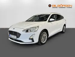Vit Begagnad 2018 Ford Focus Titanium Kombi | 119 900 kr (Bra pris)