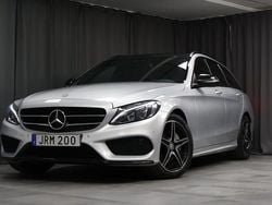 Silver Begagnad 2016 Mercedes C220 AMG Kombi | 259 000 kr (Lite dyr)