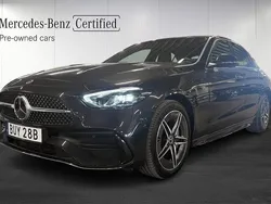 Grå Begagnad 2023 Mercedes C300e AMG Sedan | 479 000 kr (Bra pris)