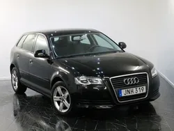 Svart Begagnad 2009 Audi A3 Sportback Attraction Halvkombi | 59 900 kr (Marknadspris)
