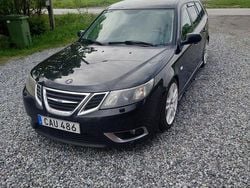 Svart Begagnad 2008 Saab 9-3 Aero Kombi | 23 000 kr (Marknadspris)