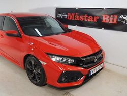 Röd Begagnad 2017 Honda Civic Elegance Halvkombi | 119 900 kr (Bra pris)