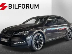 Svart Begagnad 2021 Skoda Superb SportLine Halvkombi | 309 900 kr (Marknadspris)