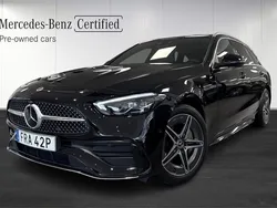 Svart Begagnad 2023 Mercedes C300e AMG Kombi | 479 800 kr (Bra pris)