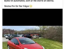 Röd Begagnad 2006 Peugeot 307 CC Cab | 42 000 kr (Marknadspris)