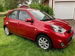 Röd Begagnad 2014 Nissan Micra Halvkombi | 74 500 kr (Marknadspris)