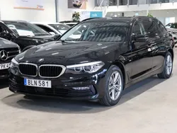 Svart Begagnad 2018 BMW 520 Sport Line Kombi | 219 900 kr (Marknadspris)