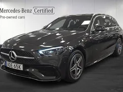 Grå Begagnad 2024 Mercedes C300e AMG Kombi | 539 000 kr (Lite dyr)