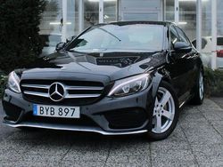 Svart Begagnad 2018 Mercedes C220 AMG line Sedan | 239 900 kr (Marknadspris)