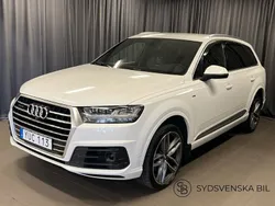 Vit Begagnad 2018 Audi Q7 S-Line SUV | 369 900 kr (Bra pris)
