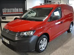 Röd (röd med klarlack) Begagnad 2021 VW Caddy Maxi Minibuss | 210 000 kr (Marknadspris)