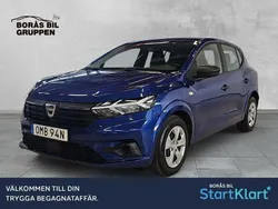 Svart Begagnad 2022 Dacia Sandero Essentiel Halvkombi | 129 000 kr (Marknadspris)
