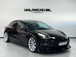 Svart Begagnad 2020 Tesla Model 3 Performance Sedan | 349 500 kr (Dyr)