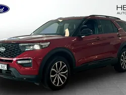 Röd (red) Begagnad 2022 Ford Explorer ST-Line SUV | 619 900 kr (Marknadspris)