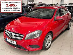 Röd Begagnad 2015 Mercedes A180 Urban Halvkombi | 129 000 kr (Marknadspris)