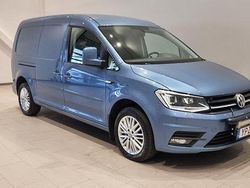 Ljusblå (acapulcoblå metallic) Begagnad 2018 VW Caddy Maxi Minibuss | 179 000 kr (Lite dyr)
