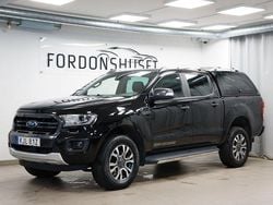 Svart Begagnad 2021 Ford Ranger Wildtrack Pickup | 369 000 kr (Bra pris)