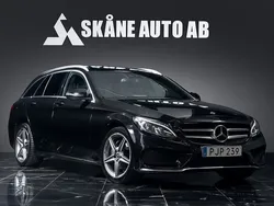 Svart Begagnad 2017 Mercedes C220 AMG line Kombi | 159 900 kr (Bra pris)