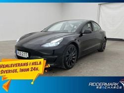 Svart Begagnad 2021 Tesla Model 3 Performance Sedan | 309 800 kr (Bra pris)