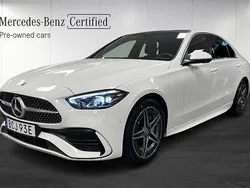 Vit Begagnad 2024 Mercedes C300e AMG line Sedan | 499 000 kr (Superpris)